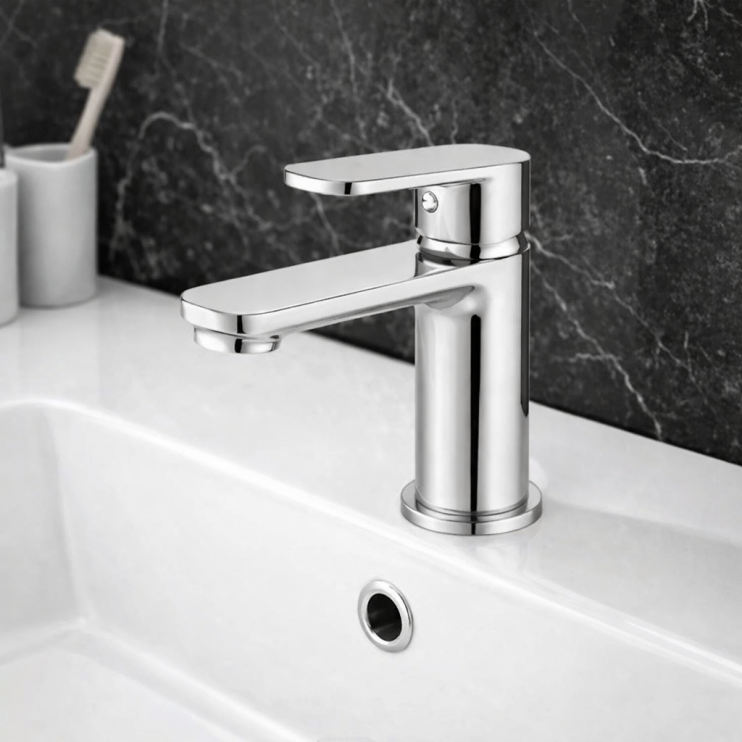 Loire Basin Mixer - Chrome Bathroom Taps