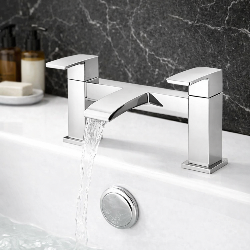Corsica Bath Filler - Chrome Bathroom Taps