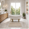 Bayswater Freestanding 1530x670x760mm 2TH Bath w/Feet