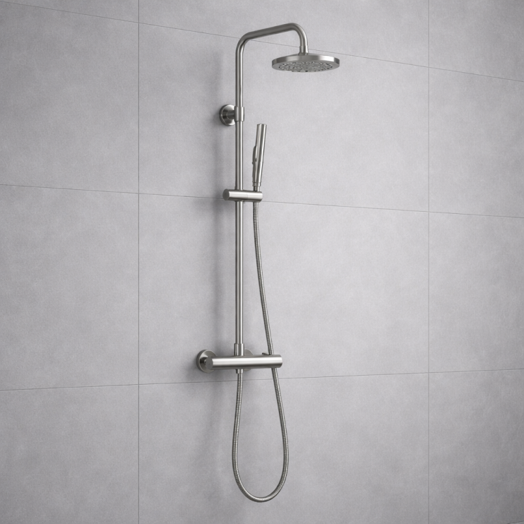 Shower Columns Nickel/Steel