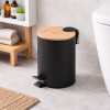 Origins Living Kenta Pedal Bin 3L - Black/Bamboo 1309-41