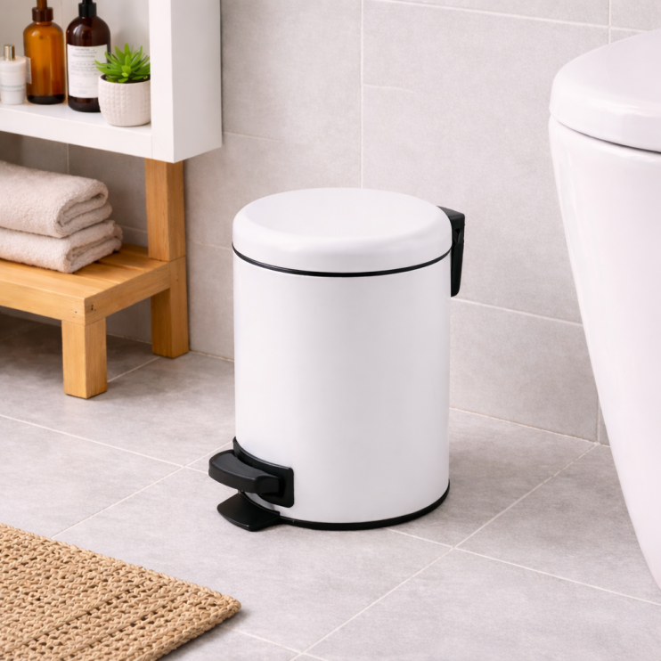 Origins Living Potty Pedal Bin 5L - White 3309-02