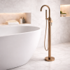 Floor Mounted Bath Mixers DITB1144 Pescara Floor Standing Bath/Shower Mixer - Brushed Bronze