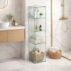 Storage Glass Boxing Pier B008486 Origins Living Pier Glass 4 Box Shelf Rectangular - Clear B008486