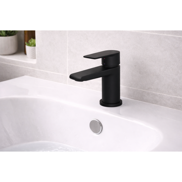 Vema Timea Basin Mixer - Matt Black