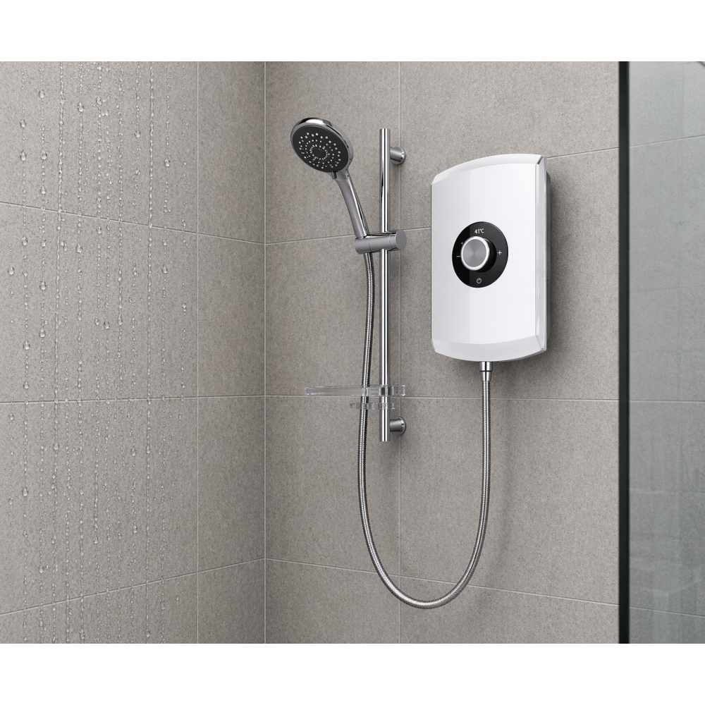 Triton Amore 8.5kW Electric Shower - White Gloss Triton Amore 8.5kW Electric Shower - White Gloss