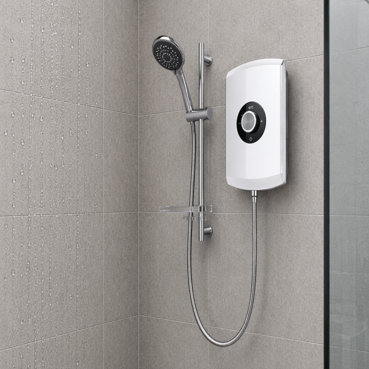 Triton Amore 8.5kW Electric Shower - White Gloss