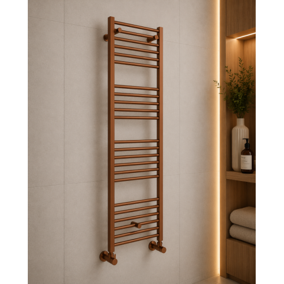 Grada Straight 30mm Ladder Radiator (500x1600x30mm) - Brushed Bronze