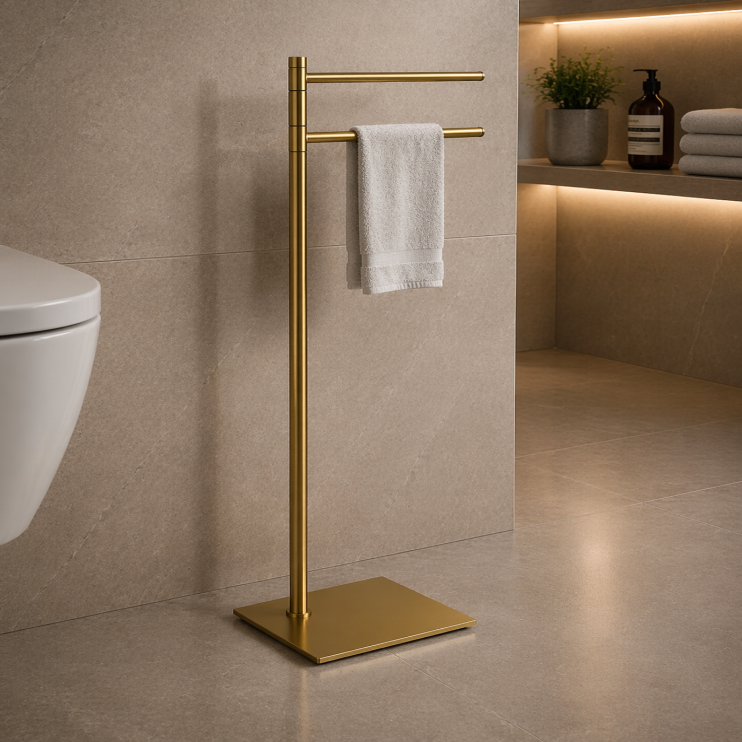 Origins Living Trilly Towel Stand - Brushed Brass TR31-88