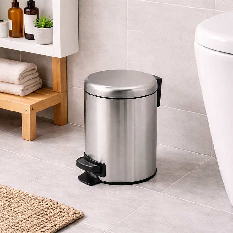 Origins Living Potty Pedal Bin 3L - Brushed Stainless Steel 3209-38