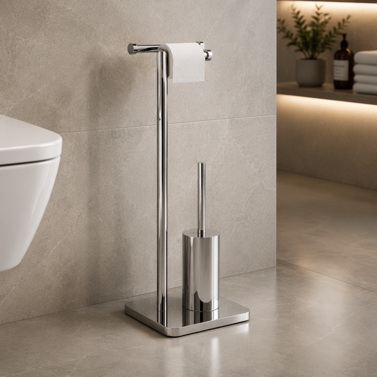 Origins Living Florida Towel Stand - Chrome 7331-13 Origins Living Florida Towel Stand - Chrome 7331-13