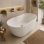 Harlesden Freestanding 1550x745x580mm 0TH Bath - Gloss White