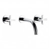 Abode Serenitie Wall Mounted Basin/Bath Mixer - Chrome Bathroom Taps