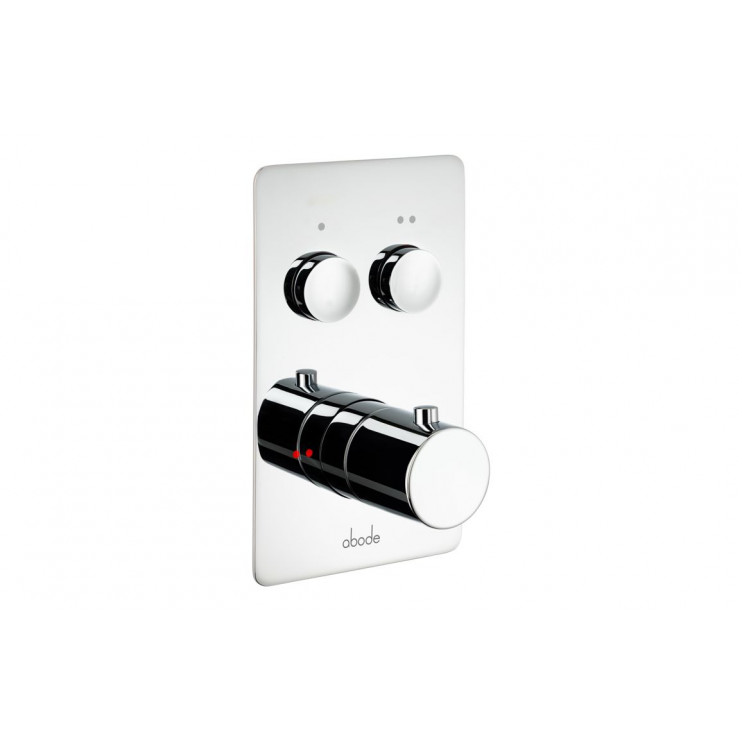 Mixer Valve Chrome AB4600 Abode Uno Concealed Push Button Shower (2 Exit) - Chrome
