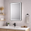 Kota 600mm Rectangle Front-Lit LED Mirror - Matt Black