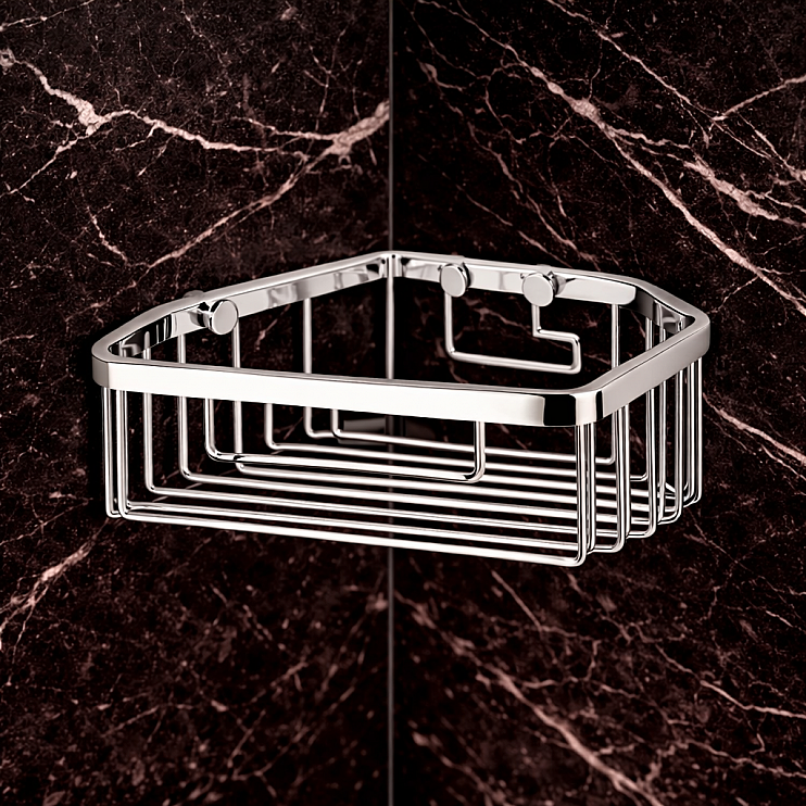 Origins Living Large Corner Shower Basket - Chrome 189762 Origins Living Large Corner Shower Basket - Chrome 189762