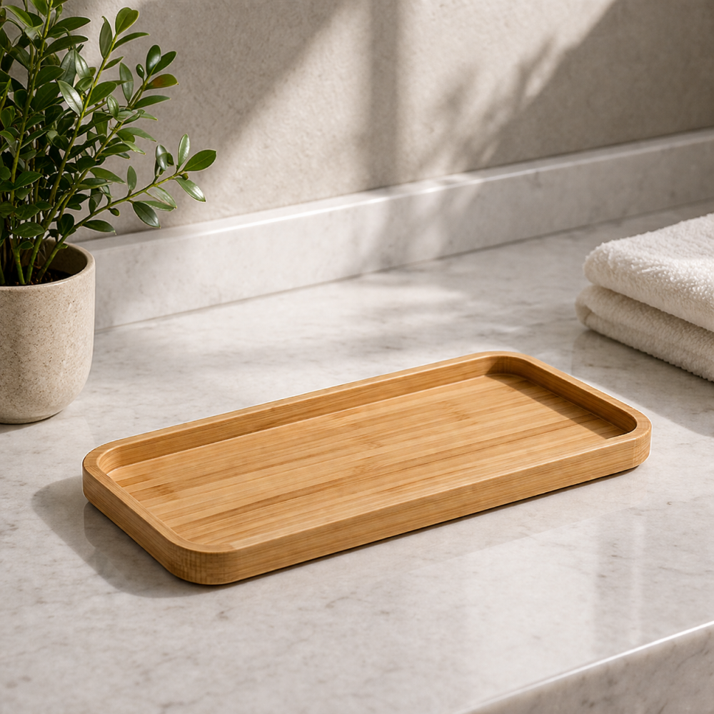 Ninfea Freestanding Accessories 1306-35 Origins Living Ninfea Tray - Bamboo 1306-35