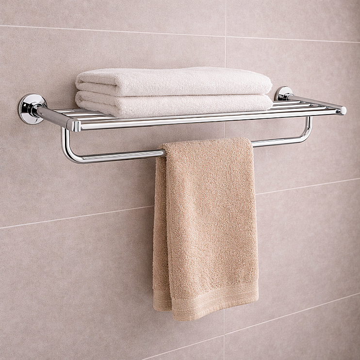 Origins Living Tecno Project Towel Rack 66cm - Chrome 117024