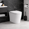 Cilantro Rimless Back To Wall WC & Soft Close Seat