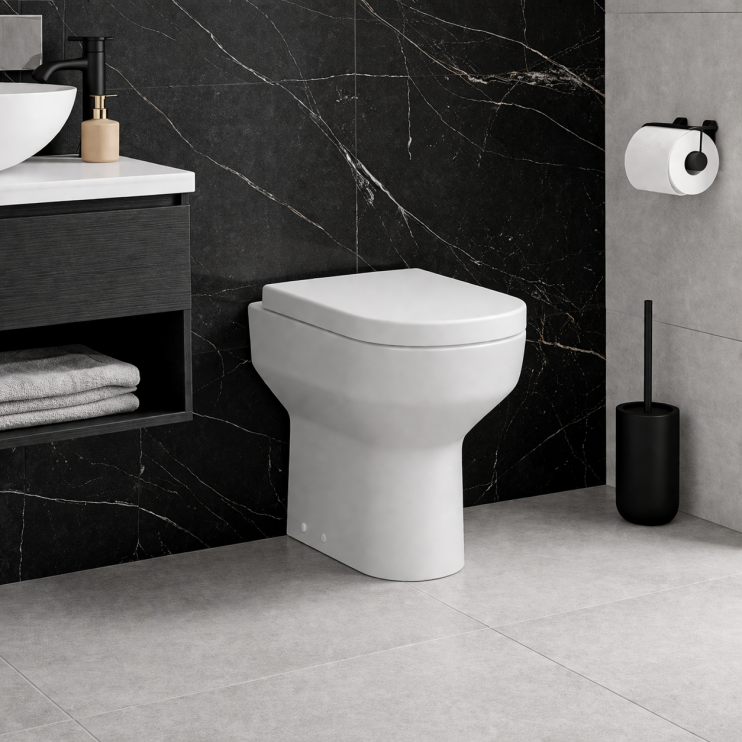Laurus Rimless Back To Wall WC & Soft Close Seat