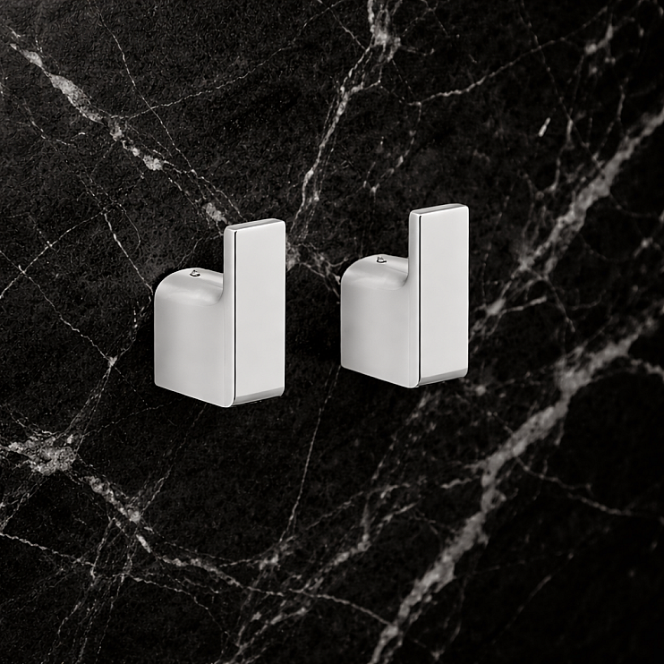 Origins Living Pirenei Hook x 2 - Chrome PI27-13