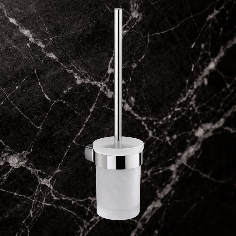 Pirenei in Chrome Accessories PI33/03-13 Origins Living Pirenei WC Brush Set Wall Mounted - Chrome PI33/03-13