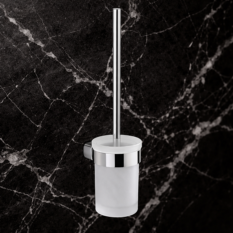 Origins Living Pirenei WC Brush Set Wall Mounted - Chrome PI33/03-13