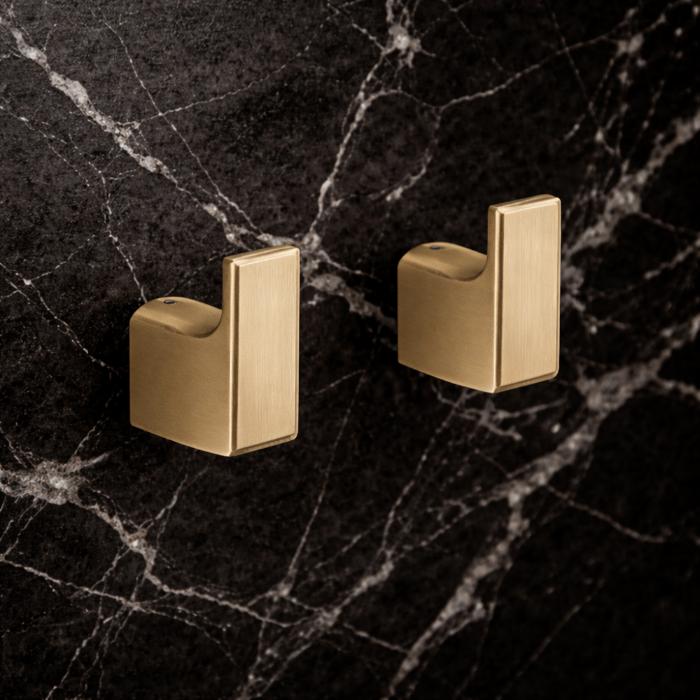 Origins Living Pirenei Hook x 2 - Brushed Gold PI27-88