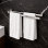 Origins Living Pirenei Double Swing Towel Rail - Brushed Nickel PI23-38