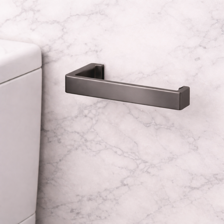 Origins Living Pirenei Open Toilet Roll Holder - Gunmetal PI24-81