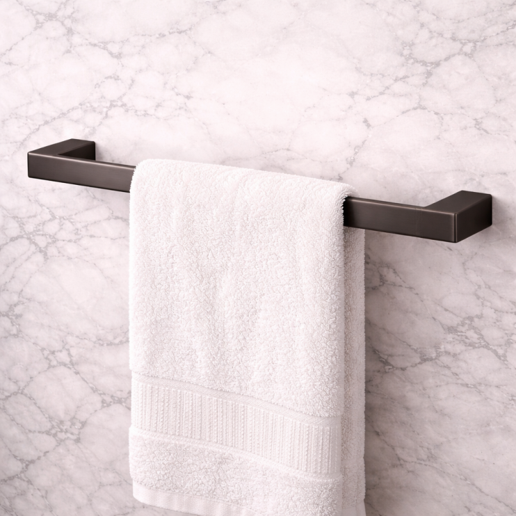 Origins Living Pirenei Towel Rail 35cm - Gunmetal PI21/35-81