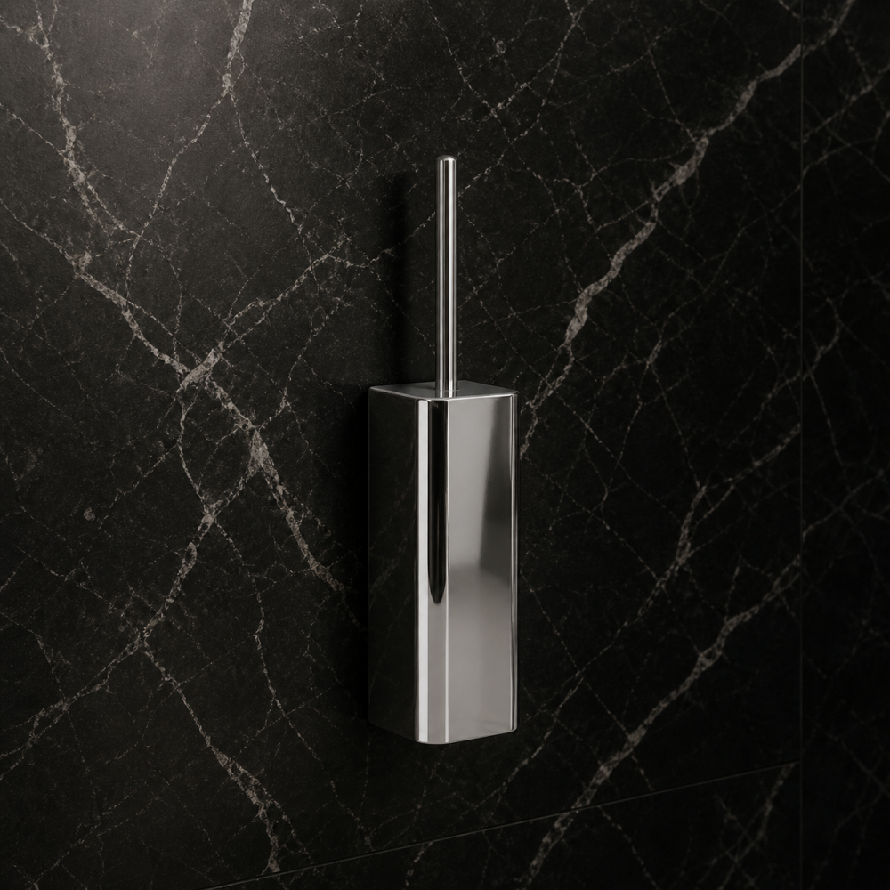 Outline Chrome Bathroom Wall Accessories 3233/03-13 Origins Living Outline Toilet Brush Wall Mounted - Chrome 3233/03-13 Bathroom Wall Accessories