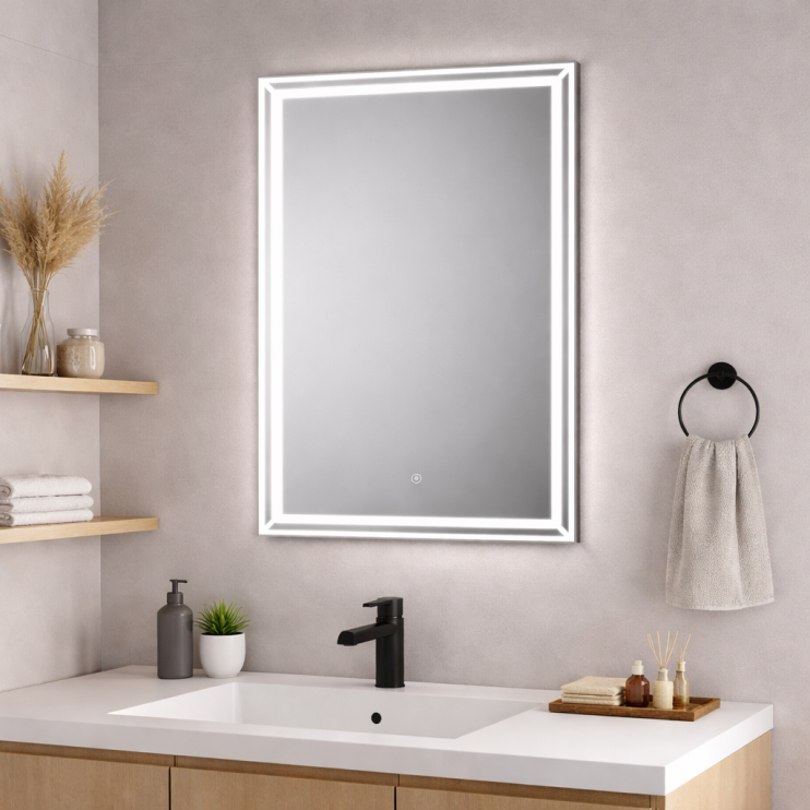 Juna 600x800mm Rectangular LED Mirror