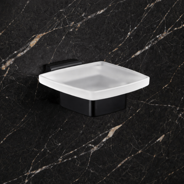 Origins Living Lounge Soap Dish Freestanding - Black 5451-14