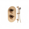 Aurora Round Shower Valve & Kit Pack 2 - Brushed Bronze