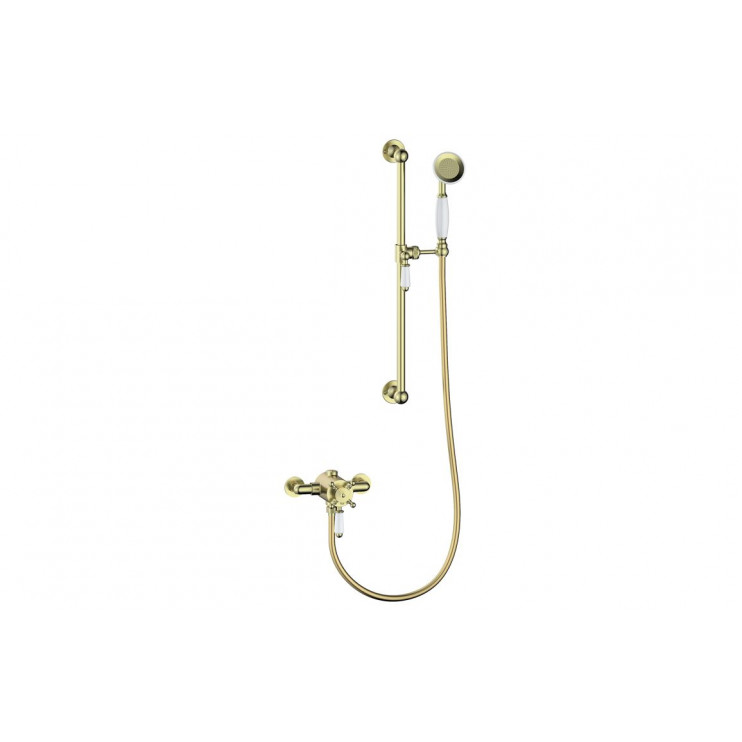 Berwick Concentric Single Outlet Shower Valve & Riser Kit Pack 1 - Brushed Brass Berwick Concentric Single Outlet Shower Valve & Riser Kit Pack 1 - Brushed Brass