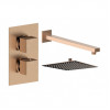 Cosmic Square Shower Valve & Kit Pack 1 - Brushed Bronze