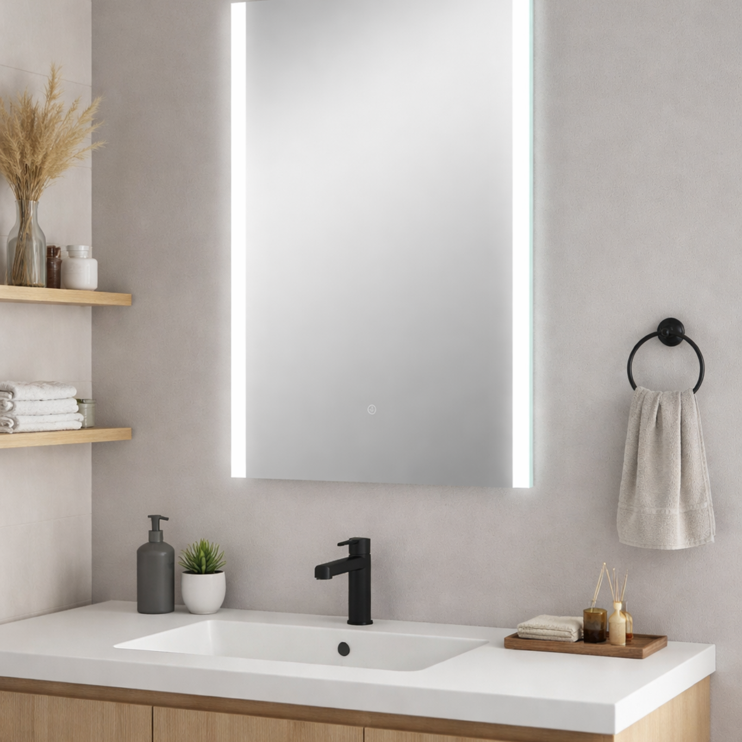 Cyra 500x700mm Rectangle Front-Lit LED Mirror