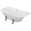 Finchley Freestanding Back To Wall 1700x800x600mm 2TH Bath w/Feet - White