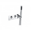 Mixer Valve Chrome DICM0608 Luna Thermostatic Two Outlet Shower Valve w/Handset - Chrome