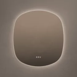 Origins Living Claris Curve Oblong Mirror 70x78cm CLR-01C778-03 Illuminated Bathroom Mirror
