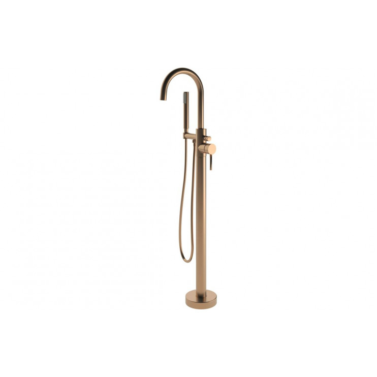 Floor Mounted Bath Mixers DITB1144 Pescara Floor Standing Bath/Shower Mixer - Brushed Bronze