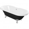 Richmond Freestanding 1690x740x620mm 2TH Bath w/Feet - Black Richmond Freestanding 1690x740x620mm 2TH Bath w/Feet - Black