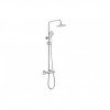 Terra Cool-Touch Thermostatic Mixer Shower w/Riser & Overhead Kit - Chrome