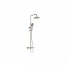 VitrA Aquaheat Bliss 240 Thermostatic Shower Column w/2-Function Overhead - Brushed Nickel