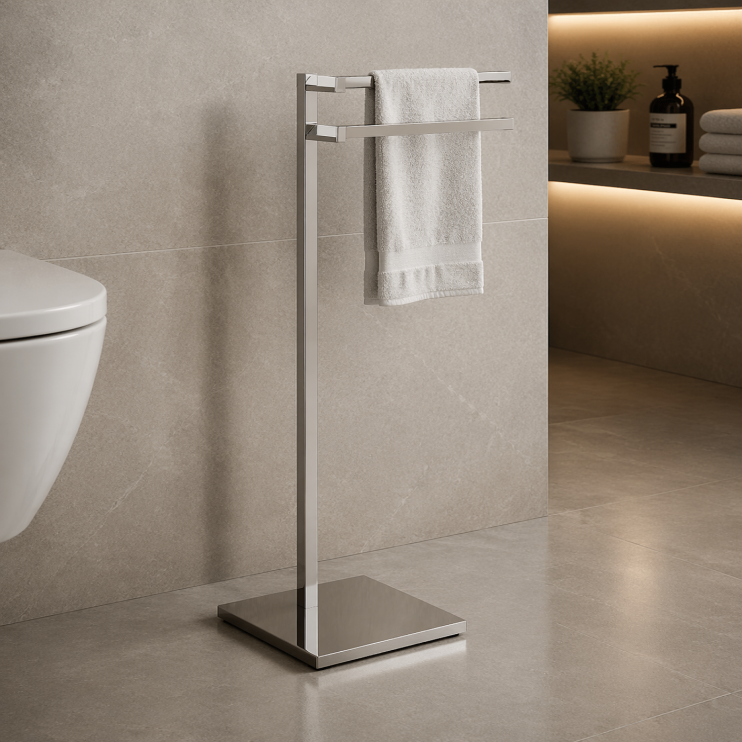 Origins Living Maine Towel Stand - Chrome 7831-13 Origins Living Maine Towel Stand - Chrome 7831-13