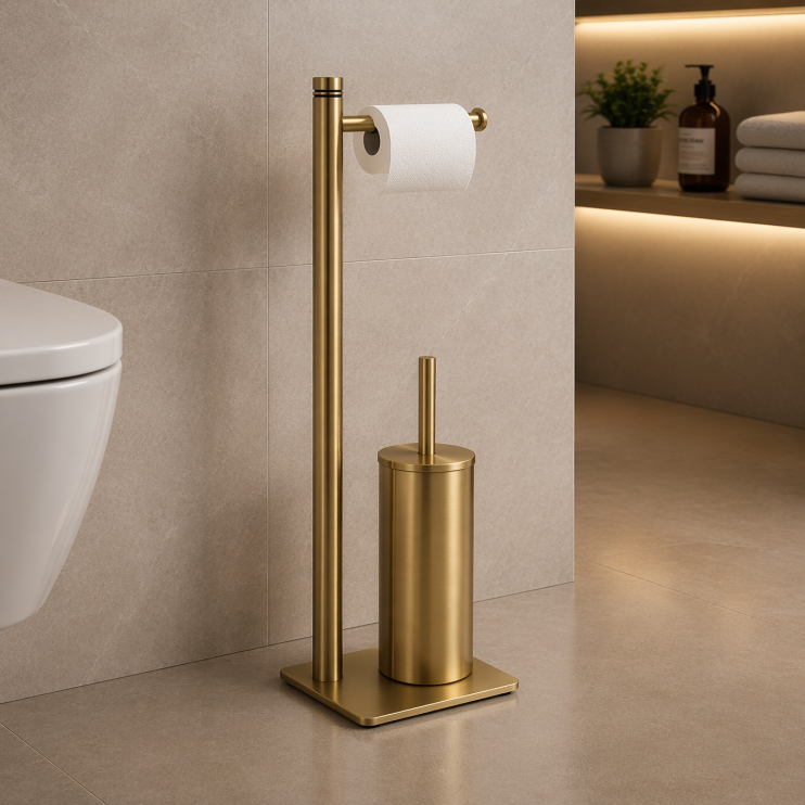 Origins Living Trilly Bathroom Butler - Brushed Brass TR32-88 Origins Living Trilly Bathroom Butler - Brushed Brass TR32-88