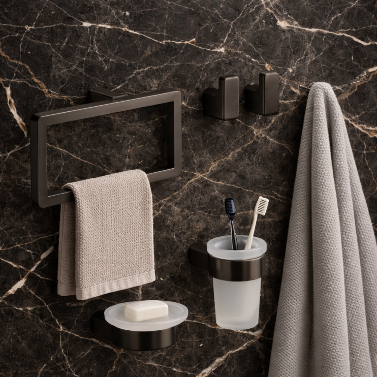 Pirenei in Gunmetal Bathroom Accessories
