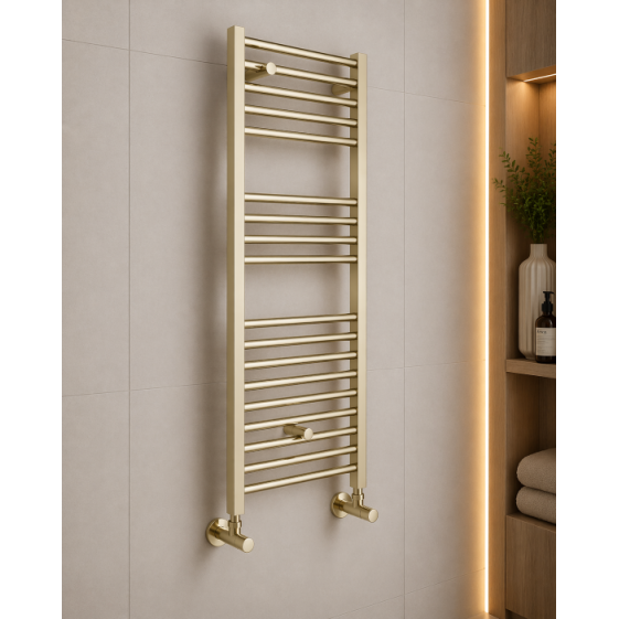 Grada Straight 30mm Ladder Radiator (500x1600x30mm) - Brushed Brass Grada Straight 30mm Ladder Radiator (500x1600x30mm) - Brushed Brass