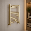 Grada Straight 30mm Ladder Radiator (500x800x30mm) - Brushed Brass